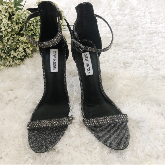 Steve Madden Realovr Black Rhinestone 